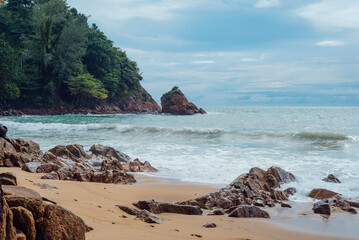 Waves at Banana Beach, Choeng Thale, Phuket, Thailand