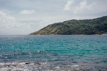 View Toward Laem Krating Cape from the Yanui Beach, Phuket, Thailand
