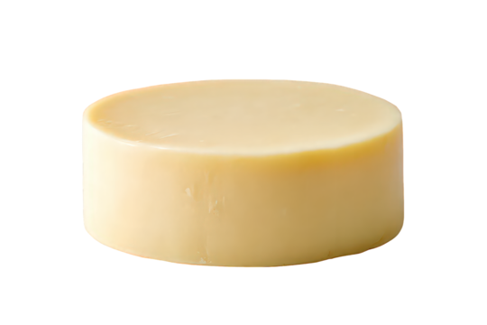 Isolated Cylindrical Shape With Creamy Yellow Color Against Transparent Black Background - Powered by Adobe