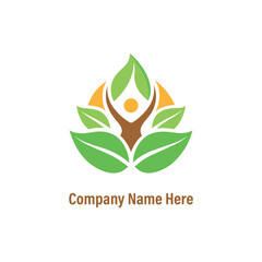 abstract yoga logo design  vector 