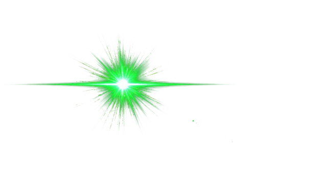 abstract green of lighting for background digital lens flare in dark background clean png
