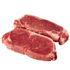 Fototapeta premium Fresh Raw Meat Isolated on White Background , Fresh Raw Chicken Pieces on White Background