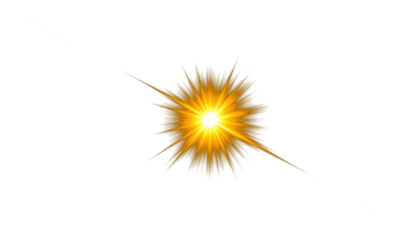 abstract golden of lighting for background digital lens flare in dark background clean png