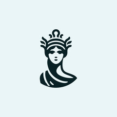 Athena Greek Lady Logo