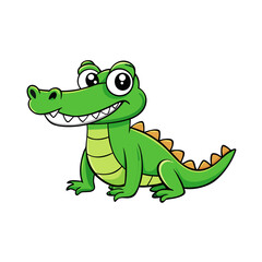 Fototapeta premium cartoon crocodile cartoon