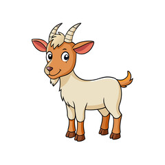 vector illustration of a goat