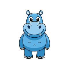 animal, cartoon, hippo, mammal, vector, illustration, wild, rhino, wildlife, hippopotamus, zoo, rhinoceros, fun, safari, baby, nature, bear, art, elephant, comic, character, drawing, pig, design, cute