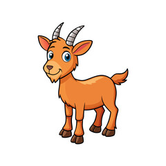 vector illustration of a goat