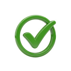 Achieve success with this vibrant green checkmark icon, perfect for websites, presentations, and marketing materials to signify approval and validation
