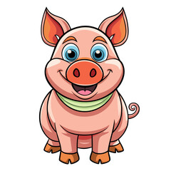 pig cartoon illustration