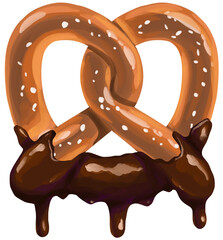 Pretzel Chocolate Dip