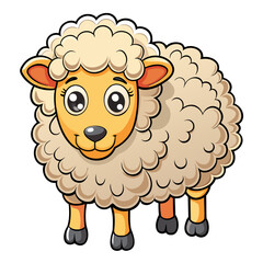 vector illustration of a sheep