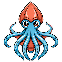 vector illustration of an octopus