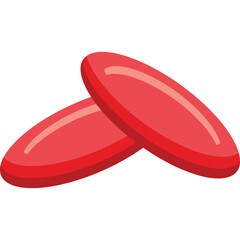 Two Red Goji Berries Isolated on a White Background Vibrant Color Healthy Fruit