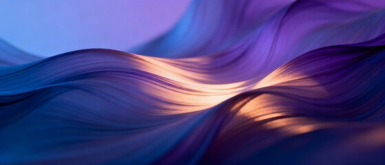 Blue Purple Fluid Lines Tech Gradient Series Design Materials