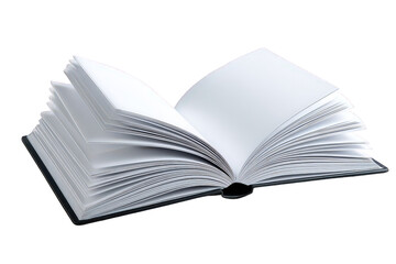 Obraz premium Open Book with Blank Pages on Transparent Background Illuminated by Soft Light