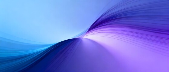Blue Purple Fluid Lines Tech Gradient Series Design Materials