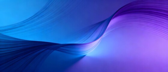 Blue Purple Fluid Lines Tech Gradient Series Design Materials