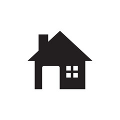 Fototapeta premium Solid Home House Building Navigation Vector Icon