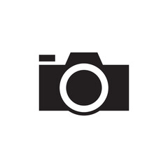 Solid Classic Digital Photo Camera Vector Icon