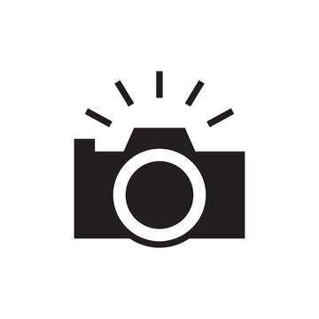 Solid Flash On Active Camera Photography Vector Icon