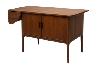 A drop-leaf sideboard perfect for small spaces, expanding serving area as needed.