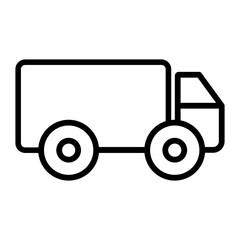 Truck vector icon. Lorry illustration sign. Autotruck symbol or logo.