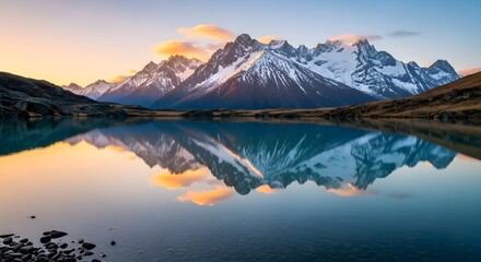 sunrise over the lake