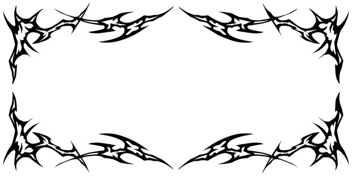 abstract neo tribal frame graphic design