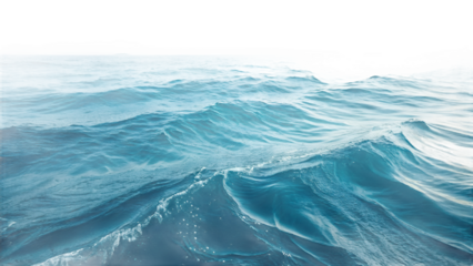 Calm Blue Ocean Water Surface with Gentle Waves and Natural Ripple Texture