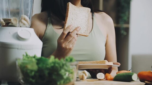 laboratory testing of different food products. Selective focus.
