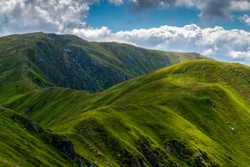 mountain landscape with blue sky