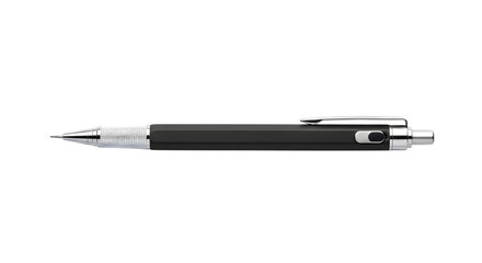 Mechanical pencil isolated on transparent background, a precision writing tool for drafting, sketching, and detailed work, providing consistent line width and control