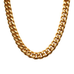 Obraz premium Golden Cuban link chain png necklace png jewelry png fashion png hip hop png bling png accessory png luxury png gold png statement png transparent background image