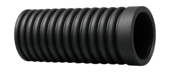 High-temp resistant corrugated pipe, crafted from specialized polymer for heating systems.