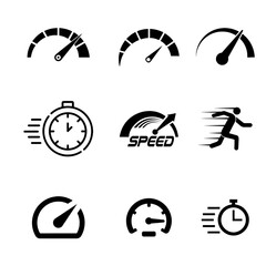 Speed  icon set