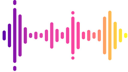 An abstract colorful background with CMYK ink splashes, vibrant paint splashes, and a wave of colorful illustration vector symbols of love and sound