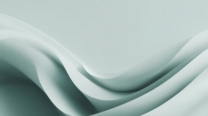 Soft abstract gradient background with smooth flowing curves, minimalistic design, and calming pastel green tones creates serene and modern visual effect