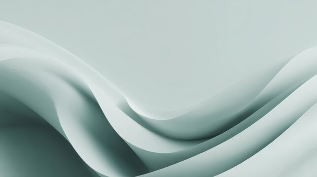 Soft abstract gradient background with smooth flowing curves, minimalistic design, and calming pastel green tones creates serene and modern visual effect