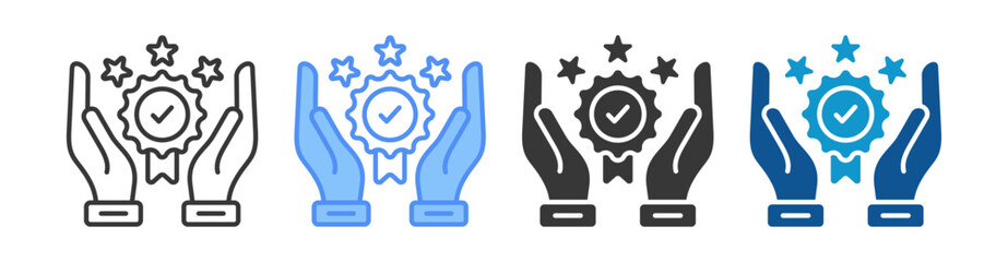 Obraz premium Brand Loyalty Icon Set Multiple Style Collection