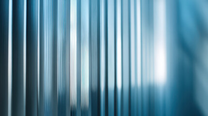 Abstract gradient vertical lines pattern with blue tones, blurred effect, and modern style creates calm and futuristic background for design or technology concepts