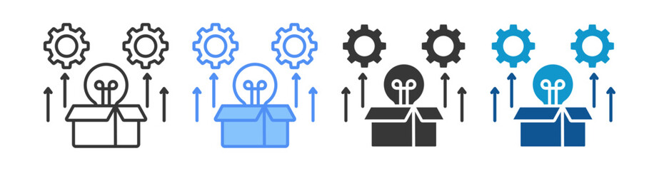 Product Development Icon Set Multiple Style Collection