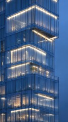 A tall building with many windows