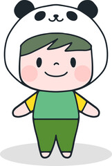 Obraz premium Cute Cartoon Kids Characters