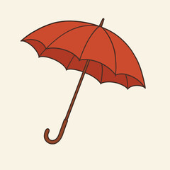 Red umbrella pattern