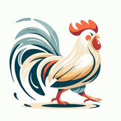 Fototapeta premium Rooster zodiac figurine