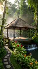 gazebo in the garden