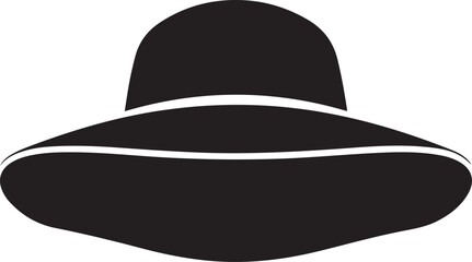 Vector art of black silhouette of a flying saucer icon on