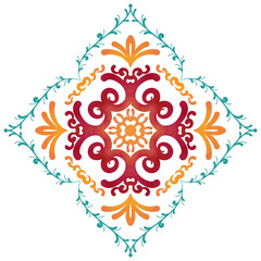 abstract floral heart