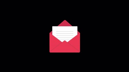 Newsletter Concept Animation Video - Transparent